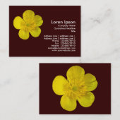 Buttercup - Donkerbruin Visitekaartje (Voorkant / Achterkant)