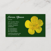 Buttercup - Donkergroen 003300 Visitekaartje (Achterkant)