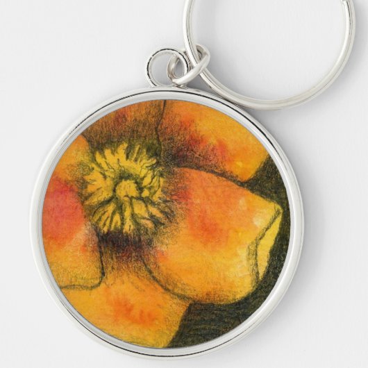 "Buttercup" Floral Sleutelhanger (Voorkant)