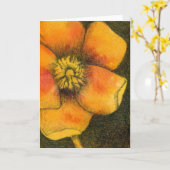 "Buttercup" Floral Wenskaart Kaart (Gele Bloem)