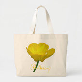 Buttercup Flower Canvas tas Wildfower Beach Bags (Voorkant)