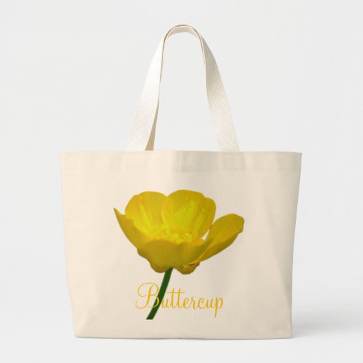 Buttercup Flower Canvas tas Wildfower Beach Bags (Voorkant)