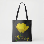 Buttercup Flower Canvas tas Wildfower Beach Bags (Voorkant)