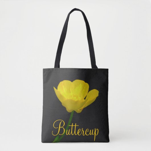 Buttercup Flower Canvas tas Wildfower Beach Bags (Voorkant)