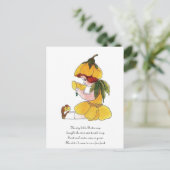 Buttercup Flower Funny Cute Little Girl Briefkaart (Staand voorkant)
