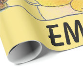 Buttercup Flower Funny Cute Little Girl Cadeaupapier (Rol Hoek)