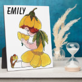 Buttercup Flower Funny Cute Little Girl Fotoplaat (Zijkant)