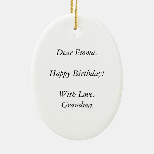 Buttercup Flower Funny Cute Little Girl Keramisch Ornament (Achterkant)