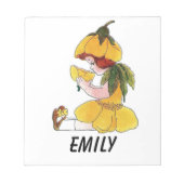 Buttercup Flower Funny Cute Little Girl Notitieblok (Voorkant)