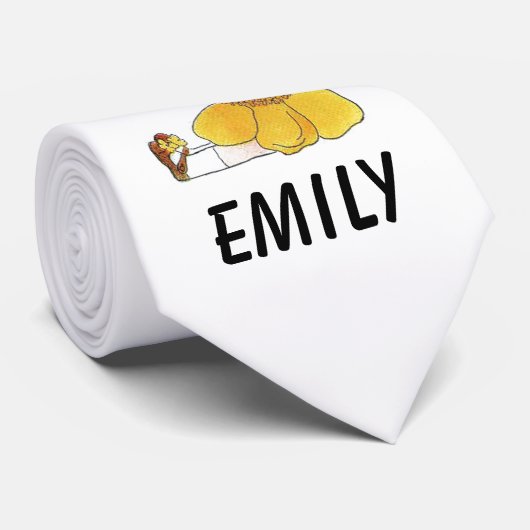 Buttercup Flower Funny Cute Little Girl Stropdas (Opgerold)