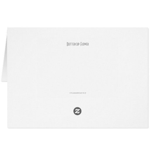 Buttercup Flower gccna (Achterkant Horizontaal)