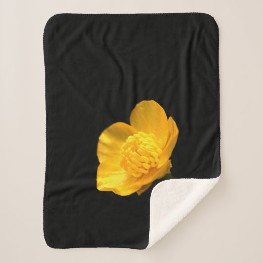 Buttercup Flower subcnm Sherpa Deken (Voorkant)