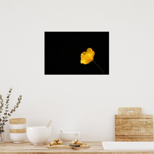Buttercup Flower wapn. Poster (Keuken)
