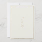 Buttercup geel marineblauw boho bloemenbruiloft kaart (Achterkant)