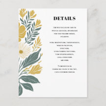 Buttercup Geel Moderne Bloemen Trouwdetails