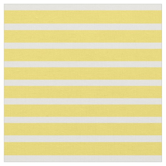 Buttercup Geel & White Fine Striped Stof (Close Up)