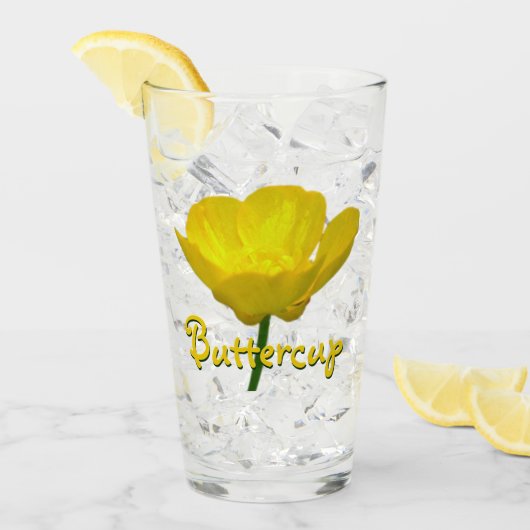 Buttercup glazen Gepersonaliseerde buttercup bril (Voorkant ijs)