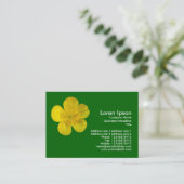 Buttercup - groen gras visitekaartje (Staand voorkant)