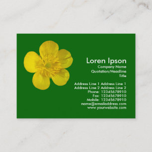 Buttercup - groen gras visitekaartje