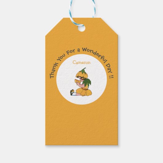 Buttercup Kind Whimsical Flower Party Collectie Cadeaulabel (Voorkant)