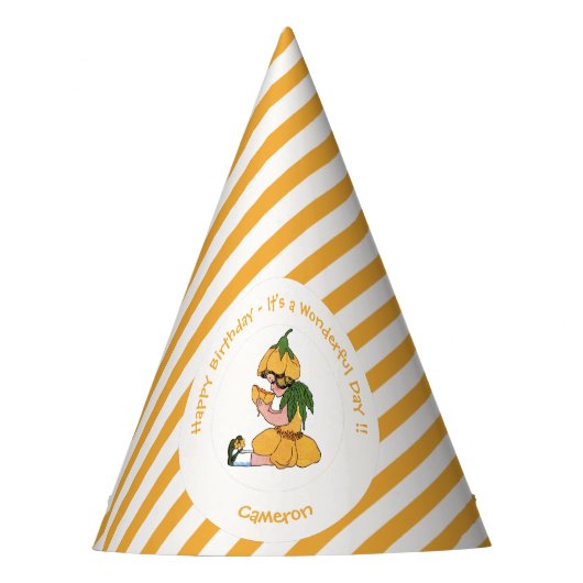 Buttercup Kind Whimsical Flower Party Collectie Feesthoedjes (Voorkant)