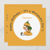 Buttercup Kind Whimsical Flower Party Collectie Kaart (Voorkant / Achterkant)