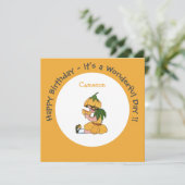 Buttercup Kind Whimsical Flower Party Collectie Kaart (Staand voorkant)