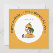 Buttercup Kind Whimsical Flower Party Collectie Kaart (Voorkant)