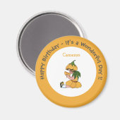 Buttercup Kind Whimsical Flower Party Collectie Magneet (Voorkant / Achterkant)