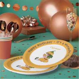 Buttercup Kind Whimsical Flower Party Collectie Papieren Bordje