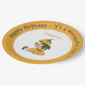 Buttercup Kind Whimsical Flower Party Collectie Papieren Bordje (Gekanteld)