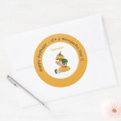 Buttercup Kind Whimsical Flower Party Collectie Ronde Sticker (Envelop)
