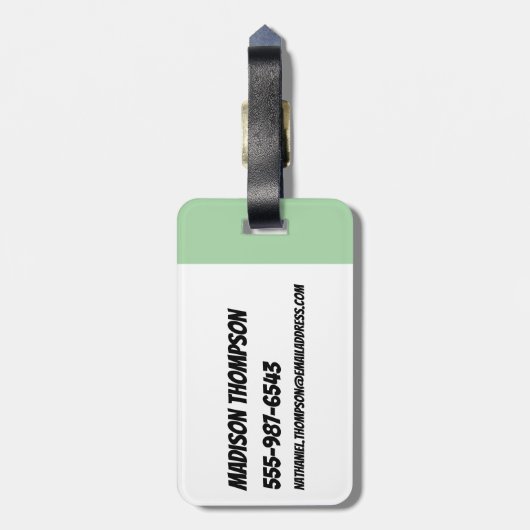 Buttercup: Meisjeskracht Bagagelabel (Achterkant verticaal)