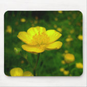 Buttercup Mousepad Yellow Flower Computer Mousepad Muismat (Voorkant)