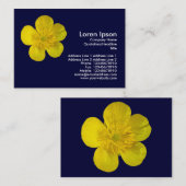 Buttercup - Navy Blue Visitekaartje (Voorkant / Achterkant)