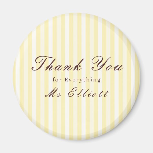Buttercup - Personalised Thank You Teacher Magnet (Voorkant)