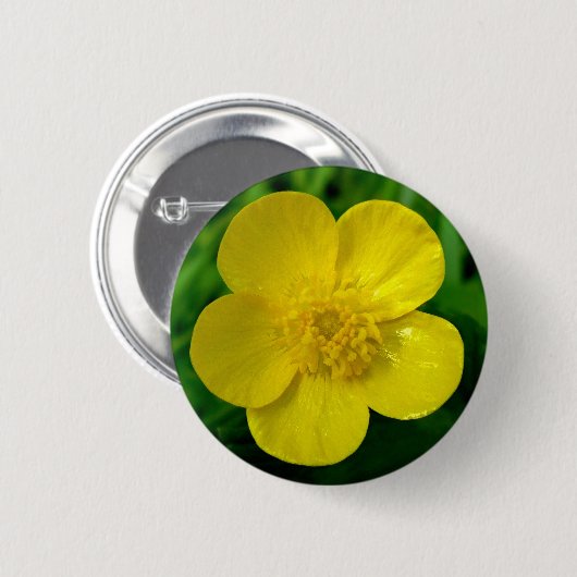 Buttercup Ronde Button 5,7 Cm (Voorkant /achterkant)