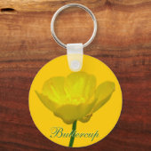 Buttercup Sleutelhangers Geel Wilde bloemkool Gift (Voorkant)