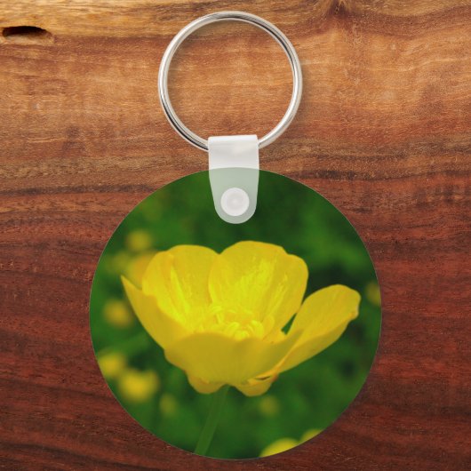 Buttercup Sleutelhangers Geel Wilde bloemkool Gift (Voorkant)