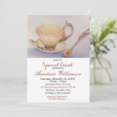 BUTTERCUP THEE TIJD PARTY EVENT UITNODIGEN KAART (Staand voorkant)