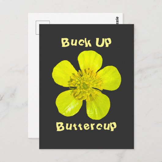 Buttercup ventilator - Buck Up Buttercup. Briefkaart (Voorkant / Achterkant)