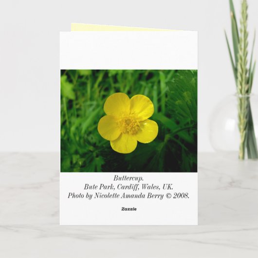 Buttercup - Verjaardag Kaart (Achterkant)