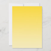 Buttercup Yellow Twinkle Lights Weddenschap Kaart (Achterkant)