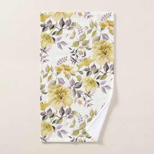 Buttercup Yellow Wild Rozen Badhanddoeken Bad Handdoek (Handdoek)