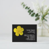 Buttercup - zwart visitekaartje (Staand voorkant)