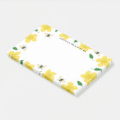 Buttercups & Bees - Aangepaste naam Post-it® Notes (Schuin)