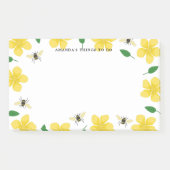 Buttercups & Bees - Aangepaste naam Post-it® Notes (Voorkant)
