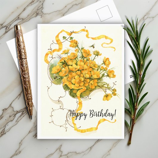 Buttercups Bloemen Briefkaart