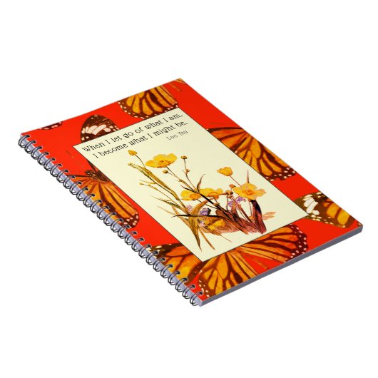 Buttercups en Butterfly Wings Inspirerend Lao Tzu Notitieboek (Rechterzijde)