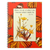 Buttercups en Butterfly Wings Inspirerend Lao Tzu Notitieboek (Voorkant)
